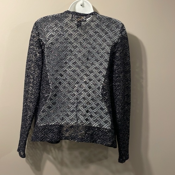 Vintage sparkly blue elegant /formal cardigan - Picture 3 of 4